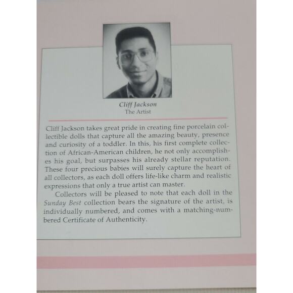 The Ashton-Drake Galleries "Brianne" Sunday Best Collection porcelain baby dolls - Picture 8 of 8